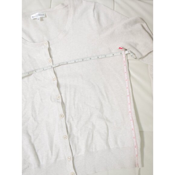 Heather Beige Crew Neck Cardigan 🍦 NORTHERN REFLECTIONS - Picture 6 of 6